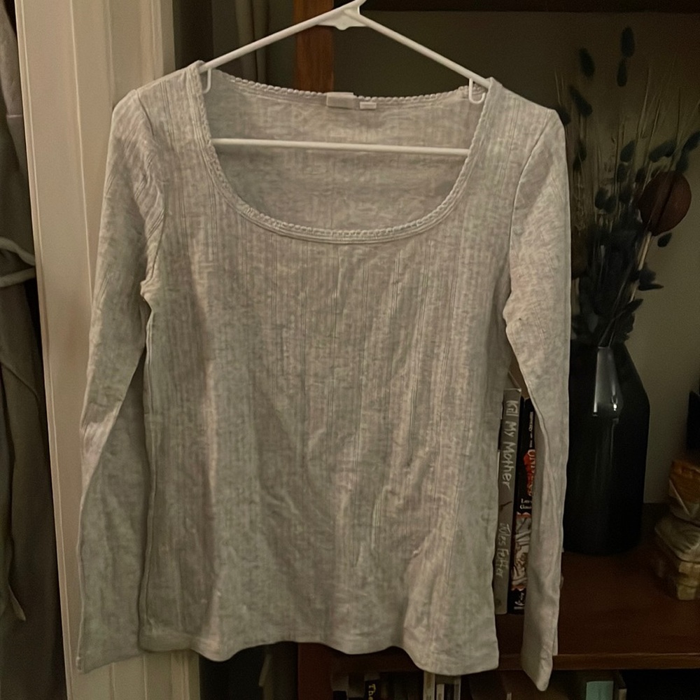 GAP Pointelle Square-Neck T-Shirt